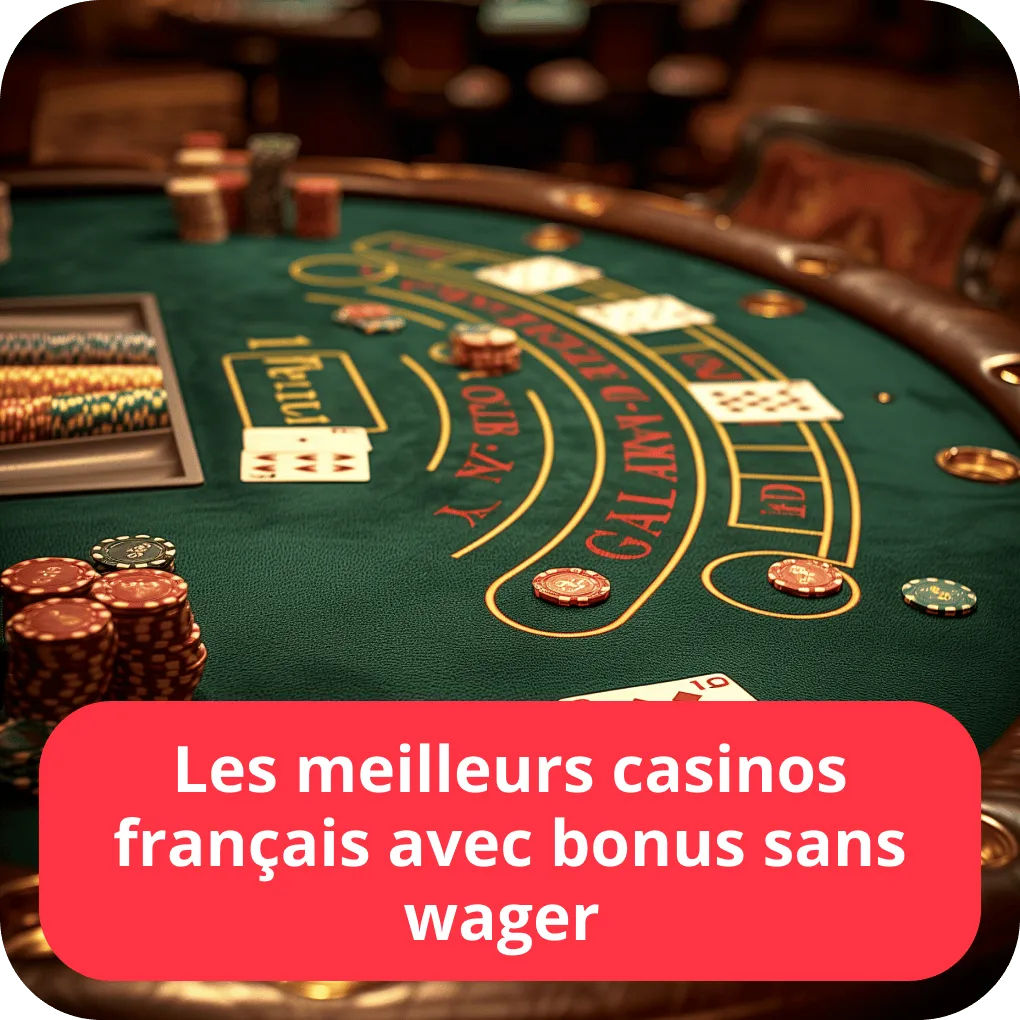 Les meilleurs casinos français avec bonus sans wager 