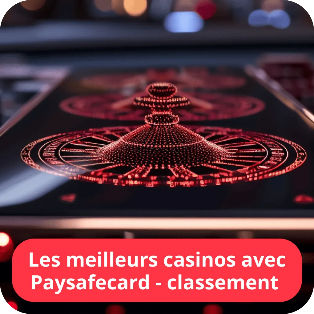 Les meilleurs casinos avec Paysafecard - classement 